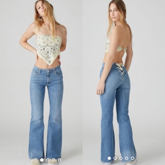 Urban Outfitters BDG Lace-Up Flare Jean - Picture 9 of 13
